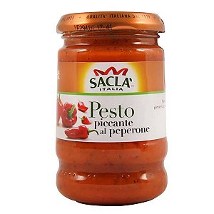 Molho Pesto Piccante al Peperoni Sacla 190g