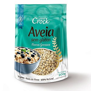 Aveia Flocos Grossos Sem Glúten Leve Crock 200g