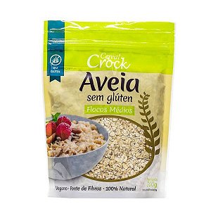 Aveia Flocos Médios Sem Glúten Leve Crock 200g