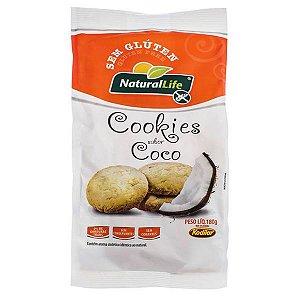 Cookies de Coco Sem Glúten Natural Life 180g