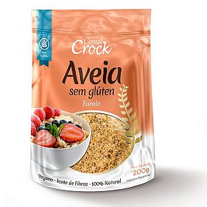 Farelo de Aveia Sem Glúten Leve Crock 200g