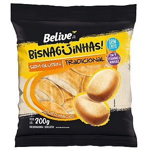 Pão Bisnaguinha Tradicional Sem Glúten Belive 200g