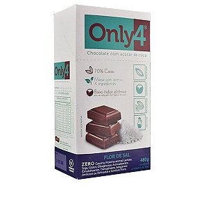 Chocolate Only4 Flor de Sal 70% Cacau Display 6x70g