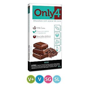 Chocolate Only4 Nibs 70% Cacau 80g