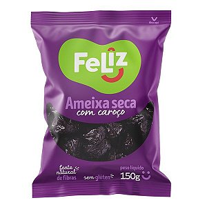 Ameixa Seca com Caroço Feliz 150g