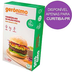 Hambúrguer de Feijão Preto Gerônimo 400g