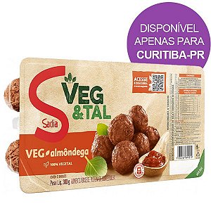 Almôndegas Veg & Tal Sadia 300g