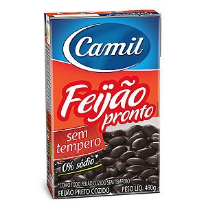 Feijão Preto Pronto Camil 490g