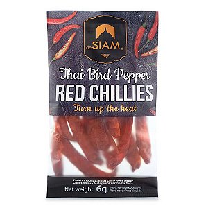 Pimenta Red Chillies Desidratada De Siam 6g