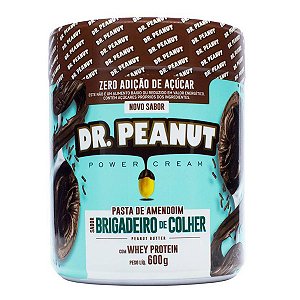 Pasta de Amendoim Brigadeiro de Colher Whey Dr. Peanut 600g
