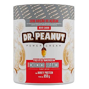 Pasta de Amendoim Chococo Branco Whey Dr. Peanut 600g