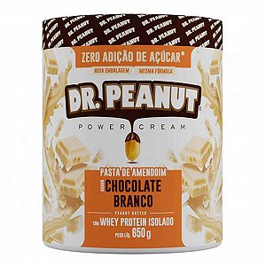 Creme De Amendoim Dr. Peanut Turma Da Mônica Sabor Chocolate Branco Com 300g