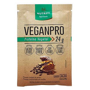 VeganPro Proteína Vegetal sabor Cacau Sachê 30g