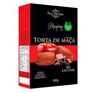 Biscoito Torta de Maçã Sem Glúten Seu Divino 120g