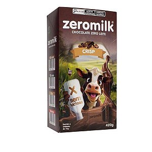 Chocolate Zeromilk Crisp 70g Caixa 6un