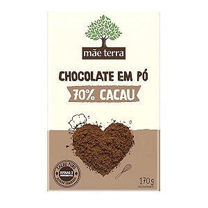 Chocolate em Pó 70% Cacau Mãe Terra 170g