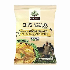 Chips de Batata Assada Orgânica Sour Cream Mãe Terra 32g
