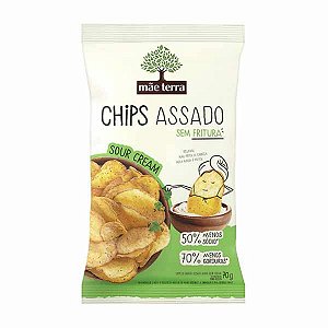 Chips de Batata Assada Sour Cream Mãe Terra 32g