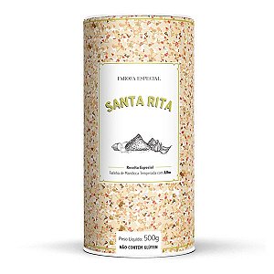 Farofa Especial sabor Alho Lata Santa Rita 500g