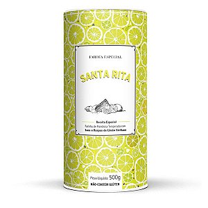 Farofa Especial sabor Limão Siciliano Lata Santa Rita 500g