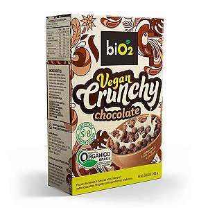 Cereal Orgânico Chocolate Vegano Crunchy biO2 200g
