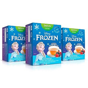 Desinchá Noite Encantada Frozen kit c/ 3 caixas