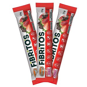 Barrinhas de Aveia Morango com Chocolate Zero Fibritos 3un