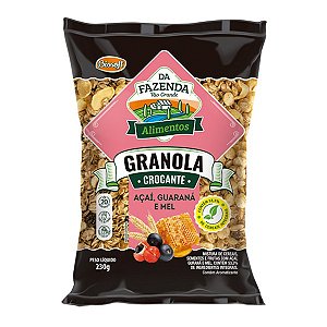 Granola Açaí, Guaraná e Mel Da Fazenda Biosoft 230g