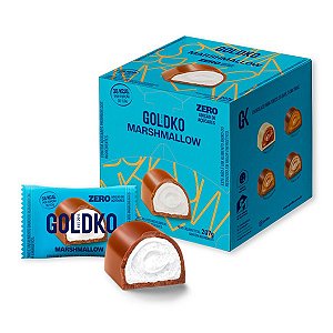 Bombom de Marshmallow Zero Açúcar GoldKo (Cx 18 un)