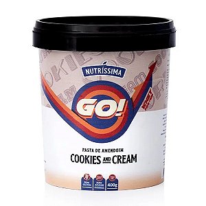 Pasta de Amendoim Cookies 'n' Cream Zero Nutríssima 400g