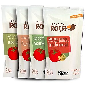 Kits Molhos de Tomate Orgânicos Bendita Roça