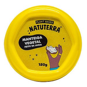 Manteiga Vegetal de Aveia com Sal Natuterra 150g