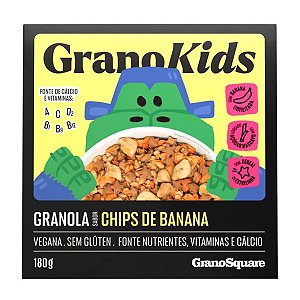 Granola GranoKids Chips de Banana GranoSquare 180g