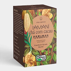 Chá Orgânico com Cacau AMMA 15 sachês Iamaní