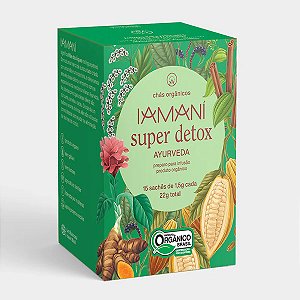 Chá Orgânico Super Detox Ayurveda 15 sachês Iamaní
