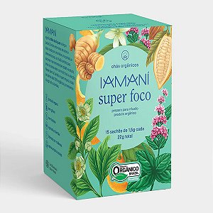 Chá Orgânico Super Foco 15 sachês Iamaní