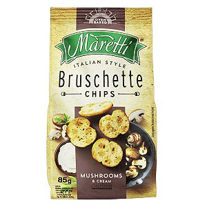 Torradinhas Bruschette Chips sabor Cogumelos Maretti 85g