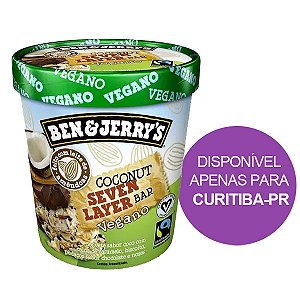 Sorvete Vegano Coconut Seven Layer Ben and Jerrry's 458ml