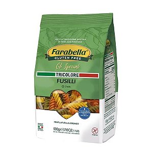 Fusilli Tricolore Sem Glúten Farabella 500g