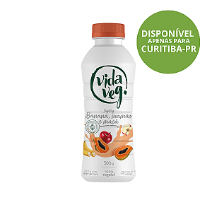 Iogurte de Coco com Mamão Banana e Maçã Vida Veg 500g
