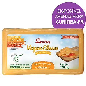 Queijo Vegano sabor Cheddar Superbom 480g