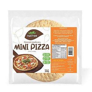 Massa Mini Pizza Vegana e Sem Glúten Nutfree 300g