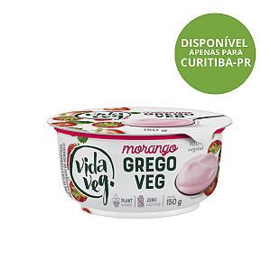Iogurte Grego Morango Vida Veg 150g