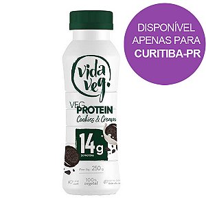 Iogurte Proteico Cookies & Cream Vida Veg 250g