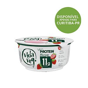 Iogurte Proteico Morango Vida Veg 160g | Alto Teor de Proteína e Sem Lactose