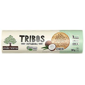 Biscoito Orgânico sabor Coco Tribos 130g