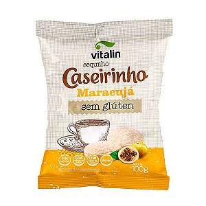 Biscoito Amanteigado Sem Glúten Caseirinho Maracujá Vitalin 100g