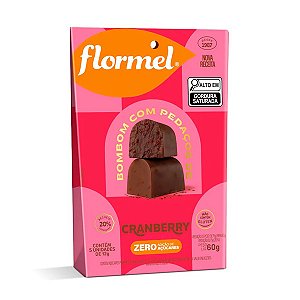 Bombom Chocolate com Pedaços de Cranberry Flormel 60g