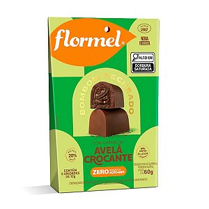 Bombom Chocolate com Avelã Crocante Flormel 60g