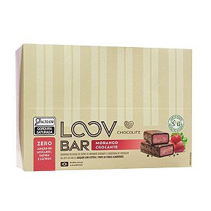 Barrinhas Loov Morango Crocante Chocolife 12x30g